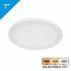 7" LED Low Profile Downlight With Selectable CCT - 15W Flush Mount Ceiling Light - 1,050 Lumens - Dimmable