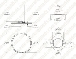 9" LED Low Profile Downlight With Selectable CCT - 18W Flush Mount Ceiling Light - 1,260 Lumens - Dimmable -Lighting Decoration Store lprcct sw3f 18w9