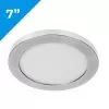 7” LED Downlight With Satin Nickel Trim - 12W Flush Mount Ceiling Light - 960 Lumens - 75 Watt Equivalent - Dimmable - 4000K
