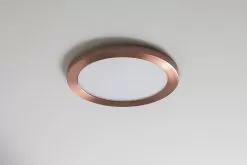 9” LED Downlight W/ Rose Gold Trim - 18W Flush Mount Ceiling Light - 1,440 Lumens - 100 Watt Equivalent - 4000K/3000K - Dimmable 18 9” LED Downlight W/ Rose Gold Trim - 18W Flush Mount Ceiling Light - 1,440 Lumens - 100 Watt Equivalent - 4000K/3000K - Dimmable -Lighting Decoration Store lprm rg12 close up