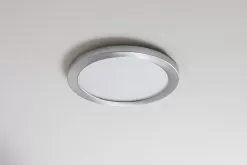 7” LED Downlight With Satin Nickel Trim - 12W Flush Mount Ceiling Light - 960 Lumens - 75 Watt Equivalent - Dimmable - 4000K 10 7” LED Downlight With Satin Nickel Trim - 12W Flush Mount Ceiling Light - 960 Lumens - 75 Watt Equivalent - Dimmable - 4000K -Lighting Decoration Store lprm sn12 close up