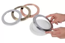 5” LED Downlight W/ Rose Gold Trim - 6W Flush Mount Ceiling Light - 360 Lumens - 50 Watt Equivalent - 4000K/3000K - Dimmable - Warm White W/ Brushed Rose Gold Trim -Lighting Decoration Store lprm x12 how to 2