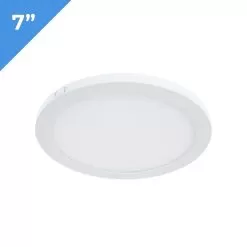 7" LED Downlight - White Magnetic Trim - 12W Flush Mount Ceiling Light - 75W Incandescent Equivalent - Dimmable - 960 Lumens - 3000K / 4000K