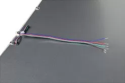 RGB LED Light Panel - 54W Dimmable Even-Glow® Light Fixture - 24 VDC - 595 X 1195mm - RGB -Lighting Decoration Store lpw rgb60120 54 wire close up 1