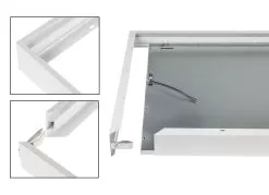 RGB LED Light Panel - 54W Dimmable Even-Glow® Light Fixture - 24 VDC - 595 X 1195mm - RGB -Lighting Decoration Store lpw rgb60120 smk frame assembly