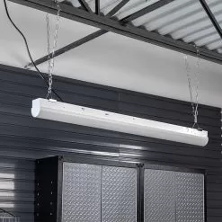 MaxLite 4ft Linear Strip GEN 2 - Control Ready - Selectable Wattage - Selectable CCT - Up To 6,110 Lumens - 23W / 34W / 47W - 3500K / 4000K / 5000K -Lighting Decoration Store ls2 4u23wcscr installled close up