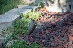 Solid Brass LED-Ready Landscape Spot Light - MR16 Drop-In - Fixture Only 17 Solid Brass LED-Ready Landscape Spot Light - MR16 Drop-In - Fixture Only -Lighting Decoration Store lsbf bz kit close up daytime