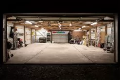 40W LED Strip Light Fixture - LED Shop Light - 4' Long - 5200 Lumens -Lighting Decoration Store lsfd xk4 40 illuminating garage full view