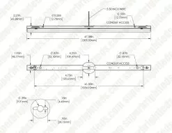 4ft LED Strip Light Fixture - Selectable CCT And Wattage - Up To 5,850 Lumens - 3500K / 4000K / 5000K - 34W / 38W / 45W 14 4ft LED Strip Light Fixture - Selectable CCT And Wattage - Up To 5,850 Lumens - 3500K / 4000K / 5000K - 34W / 38W / 45W -Lighting Decoration Store lsfds sw3c45 2