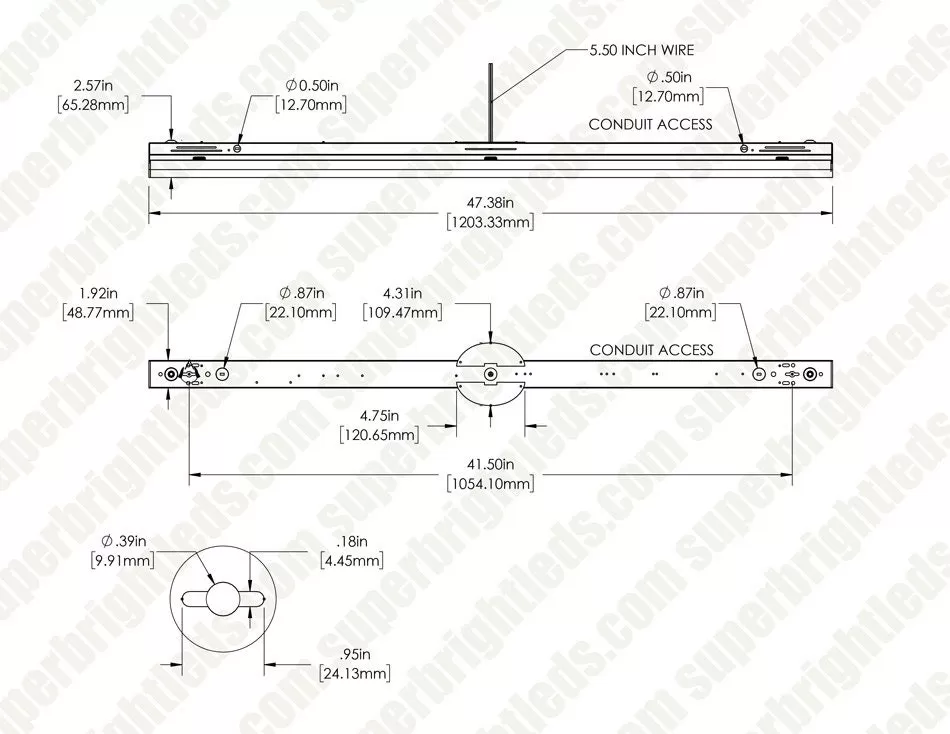 4ft LED Strip Light Fixture - Selectable CCT And Wattage - Up To 5,850 Lumens - 3500K / 4000K / 5000K - 34W / 38W / 45W 7 4ft LED Strip Light Fixture - Selectable CCT And Wattage - Up To 5,850 Lumens - 3500K / 4000K / 5000K - 34W / 38W / 45W - Image 7