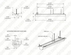 8ft LED Strip Light Retrofit Kit - 80W - 10,400 Lumens - Two 4ft Fixtures - 4000K / 5000K 15 8ft LED Strip Light Retrofit Kit - 80W - 10,400 Lumens - Two 4ft Fixtures - 4000K / 5000K -Lighting Decoration Store lsrd 40k4 400 1