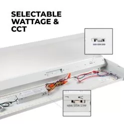 MaxLite 4ft Utility Wrap Control Ready Series - Selectable Wattage - Selectable CCT - Up To 6,480 Lumens - 23W / 35W / 48W - 3500K / 4000K / 5000K -Lighting Decoration Store lsu4u23wcscr watt ctt