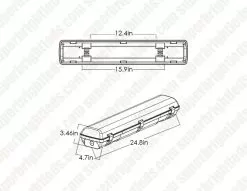 MaxLite 2ft LED Vapor Tight Strip Light - Selectable Wattage And CCT - Up To 3,900 Lumens - 20W / 25W / 30W - 3500K / 4000K / 5000K 7 MaxLite 2ft LED Vapor Tight Strip Light - Selectable Wattage And CCT - Up To 3,900 Lumens - 20W / 25W / 30W - 3500K / 4000K / 5000K -Lighting Decoration Store lsv2u20wcscr dimensional drawings