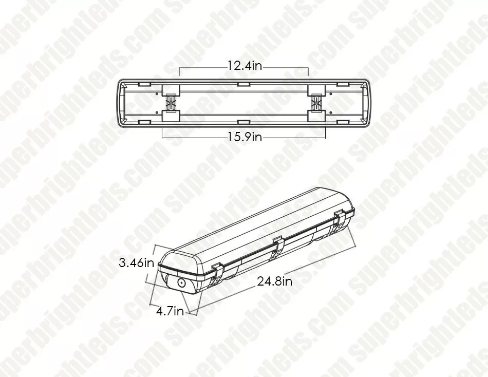 MaxLite 2ft LED Vapor Tight Strip Light - Selectable Wattage And CCT - Up To 3,900 Lumens - 20W / 25W / 30W - 3500K / 4000K / 5000K 4 MaxLite 2ft LED Vapor Tight Strip Light - Selectable Wattage And CCT - Up To 3,900 Lumens - 20W / 25W / 30W - 3500K / 4000K / 5000K - Image 4