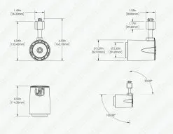 10W LED Halo Track Head - 120 VAC - 60-degree - 980 Lumens - White - 3000K / 4000K -Lighting Decoration Store lw trb10w 92bl60 30kh 2