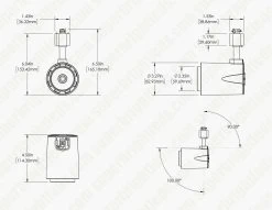 10W LED Track Head - Halo Track - 120 VAC - 60-degree - 980 Lumens - Black - 4000K Natural White -Lighting Decoration Store lw trb10w 92bl60 30kh 4