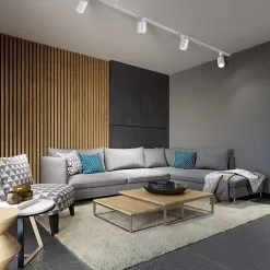 20W LED Track Head - Halo Track - 120 VAC - 60-degree - 2,050 Lumens - White - 4000K Natural White -Lighting Decoration Store lw trbxw 92wh60 xkh app living room space