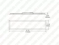 FlatMax 1X4 LED Flat Light Panel - Selectable Wattage And CCT - Dimmable - Up To 3,790 Lumens - 20W / 25W / 30W - 3500K / 4000K / 5000K -Lighting Decoration Store mlfp14g420wcscr dimensional drawings