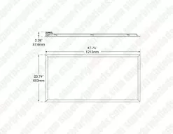 FlatMax 2X4 LED Flat Light Panel - Selectable Wattage And CCT - Dimmable - Up To 5,200 Lumens - 27W / 36W / 45W - 3500K / 4000K / 5000K - 2-Pack -Lighting Decoration Store mlfp24g427wcscr dimensional draw