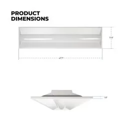 ArcMAX™ 1X4 LED Troffer - Selectable CCT And Wattage - Up To 3,750 Lumens - 3500K / 4000K / 5000K - 16W / 20W / 30W -Lighting Decoration Store mlvt14d16wcscr dimensions