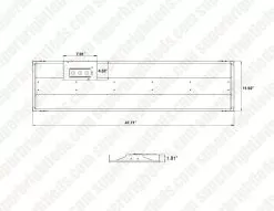 ArcMAX™ 1X4 LED Troffer - Selectable CCT And Wattage - Up To 3,750 Lumens - 3500K / 4000K / 5000K - 16W / 20W / 30W -Lighting Decoration Store mlvt14d16wcscr dimensional drawings