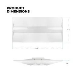 ArcMAX™ 2X4 LED Troffer - Selectable CCT And Wattage - Up To 6,250 Lumens - 3500K / 4000K / 5000K - 30W / 40W / 50W -Lighting Decoration Store mlvt24d30wcscr dimensions
