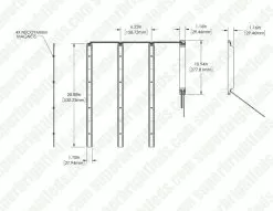 40W LED Magnetic Strip Troffer Retrofit Kit - 2x2 Troffer - 5200 Lumens - Dimmable - 5000K -Lighting Decoration Store mrkd 40k22 40w v3