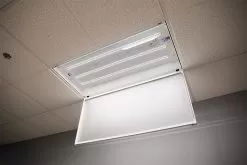 50W LED Magnetic Strip Retrofit Kit - 2x4 Troffer - Up To 6500 Lumens - Dimmable -Lighting Decoration Store mrkd xk24 50w app in hallway 3