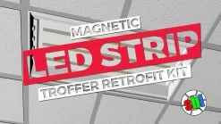 30W LED Magnetic Strip Retrofit Kit - 2x4 Troffer - 3200 Lumens - Dimmable - 3000K 27 30W LED Magnetic Strip Retrofit Kit - 2x4 Troffer - 3200 Lumens - Dimmable - 3000K -Lighting Decoration Store mrkdstripretrofit 2