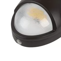 LED Emergency Wall Pack - 15W Mini Outdoor Teardrop Light - Bypassable Photocell - Selectable CCT - 3500K / 4000K / 5000K -Lighting Decoration Store mwpe sw15wd brp close up