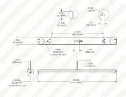 4ft LED Strip Light Fixture - 2 Lamp T8 Bulbs - LED Ready - Single Ended - Fixture Only -Lighting Decoration Store mx4521lt12024zkkdxw 1