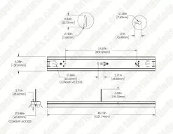 4ft LED Strip Light Fixture With Reflector - 2 18W T8 Tubes Included - 4600 Lumens - 4000K / 5000K -Lighting Decoration Store mx452alt12024bkkdxw 1