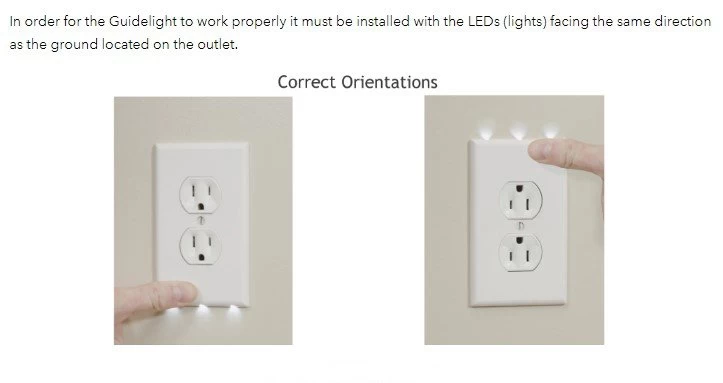 SnapPower SafeLight Décor Outlet Cover Plate - Sliding Outlet Cover - Integrated LED Automatic On/Off Lighting - White Finish - 4000K 5 SnapPower SafeLight Décor Outlet Cover Plate - Sliding Outlet Cover - Integrated LED Automatic On/Off Lighting - White Finish - 4000K - Image 5