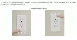 SnapPower SafeLight Duplex Outlet Cover Plate - Sliding Outlet Cover - Integrated LED Automatic On/Off Lighting - White Finish - 4000K -Lighting Decoration Store orientation snap power