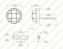 Round 8" Integrated LED Bulkhead Light - Bronze Indoor / Outdoor Wall Sconce - 780 Lumens - 3000K 11 Round 8" Integrated LED Bulkhead Light - Bronze Indoor / Outdoor Wall Sconce - 780 Lumens - 3000K -Lighting Decoration Store ow0103g 12 830 orb
