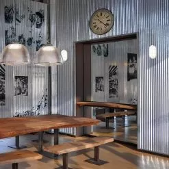 Integrated LED Bulkhead Light - White Indoor / Outdoor Wall Sconce - 780 Lumens - 3000K / 4000K -Lighting Decoration Store ow0104g 12 840 wh restaurant decor cropped