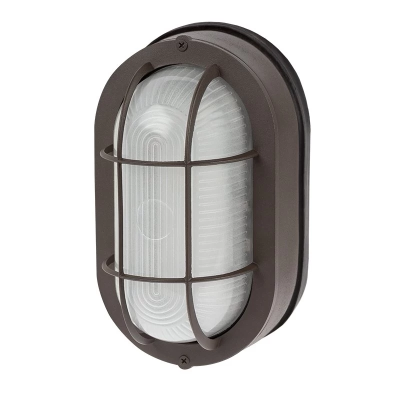 Integrated LED Bulkhead Light - Bronze Indoor / Outdoor Wall Sconce - 780 Lumens - 3000K / 4000K 1 Integrated LED Bulkhead Light - Bronze Indoor / Outdoor Wall Sconce - 780 Lumens - 3000K / 4000K