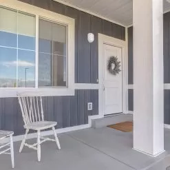 Integrated LED Bulkhead Light - White Indoor / Outdoor Wall Sconce - 780 Lumens - 3000K / 4000K -Lighting Decoration Store ow0104g 12 8x wh front porch light off