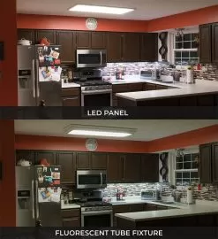 Surface Mount LED Panel Light - 1x4 - 4,100 Lumens - 40W Dimmable Even-Glow® Light Fixture 20 Surface Mount LED Panel Light - 1x4 - 4,100 Lumens - 40W Dimmable Even-Glow® Light Fixture -Lighting Decoration Store panel lighting led flush mount kitchen comparison standard graphic updated 2