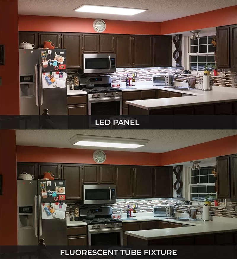 Surface Mount LED Panel Light - 1x4 - 4,100 Lumens - 40W Dimmable Even-Glow® Light Fixture 9 Surface Mount LED Panel Light - 1x4 - 4,100 Lumens - 40W Dimmable Even-Glow® Light Fixture - Image 9