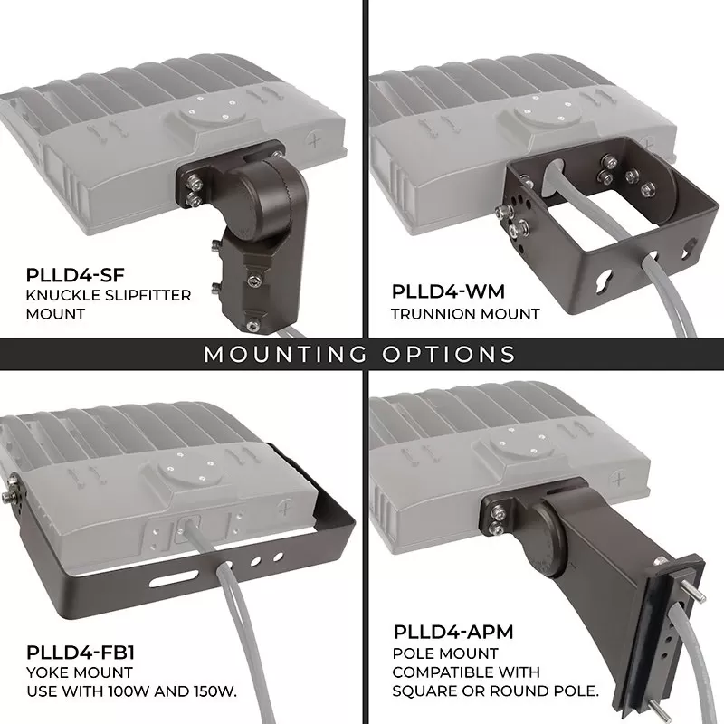 LED Parking Lot Light - 150W Shoebox Area Light - 400W Metal Halide Equivalent - 20,250 Lumens - 5000K - Optional Photocell 4 LED Parking Lot Light - 150W Shoebox Area Light - 400W Metal Halide Equivalent - 20,250 Lumens - 5000K - Optional Photocell - Image 4