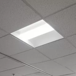 2x2 Recessed LED Troffer Light - Selectable Wattage And CCT - Up To 4,445 Lumens - 25W / 30W / 35W - 3500K / 4000K / 5000K -Lighting Decoration Store ptlfd 40k22l xw on close up0