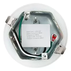 4" LED Retrofit Downlight - Recessed Downlight With Junction Box And Baffle Trim - 60W Equivalent - Dimmable - 650 Lumens -Lighting Decoration Store replacement led downlights for 4 inch fixtures 65 watt equivalent led can light replacement intergral junction box 650 lumens open view