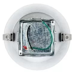 8" Recessed LED Downlight With Built-In Junction Box And Baffle Trim - 190 Watt Equivalent - Dimmable - 2,800 Lumens - Warm White -Lighting Decoration Store replacement led downlights for 8 inch fixtures 190 watt equivalent led can light replacement intergral junction box 1900 lumens open view