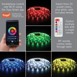 Armacost Lighting RibbonFlex Smart Home RGB+W LED Tape Light Kit - 5m -Lighting Decoration Store ribbonflex home smart wifi tape light kit colors