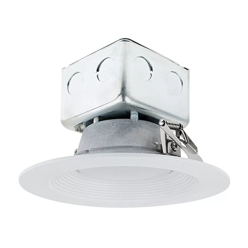 6" LED Retrofit Downlight - Recessed Downlight With Junction Box And Baffle Trim - 75W Equivalent - Dimmable - 960 Lumens 1 6" LED Retrofit Downlight - Recessed Downlight With Junction Box And Baffle Trim - 75W Equivalent - Dimmable - 960 Lumens