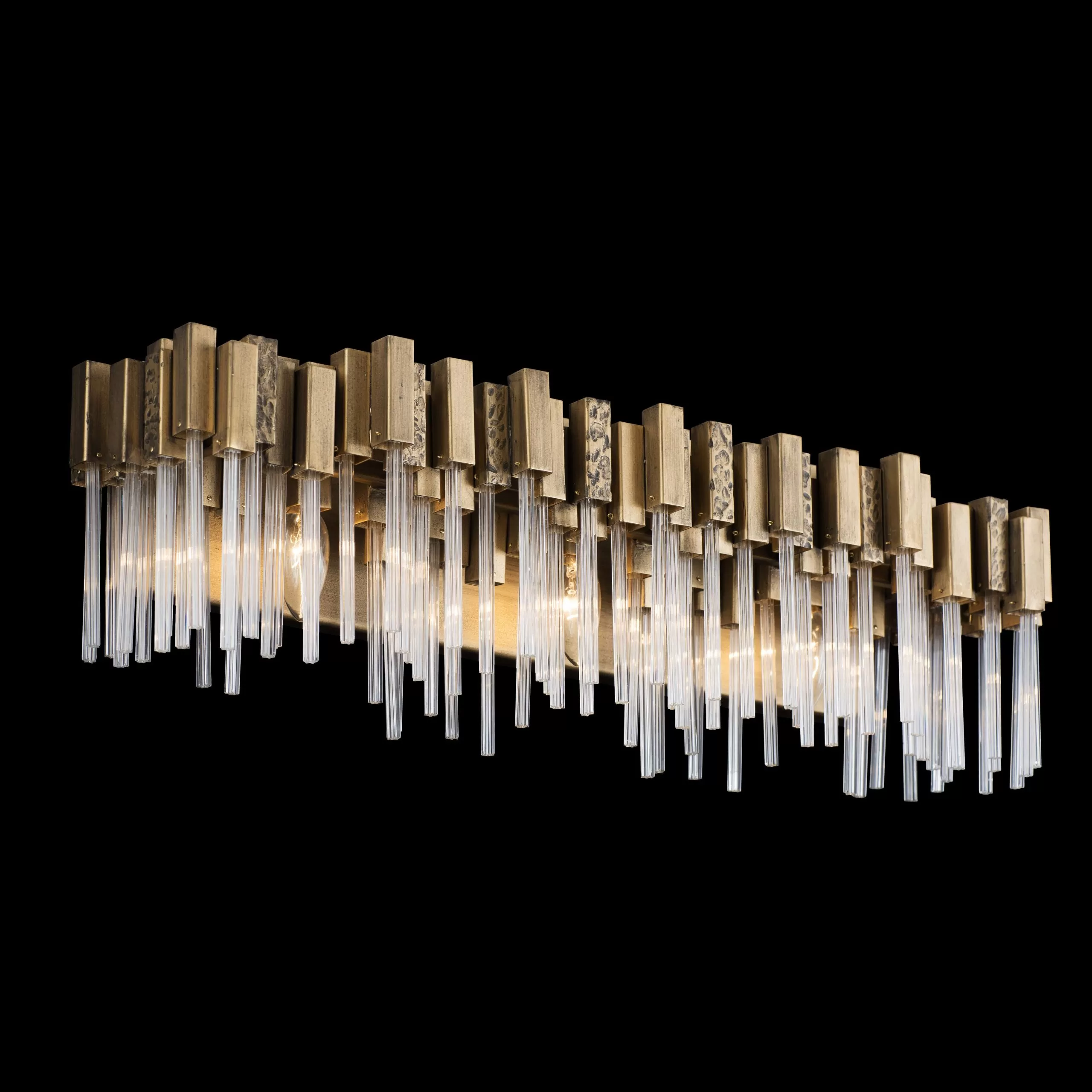 Matrix 309B03HG 3-Light Vanity Light - Havana Gold 2 Matrix 309B03HG 3-Light Vanity Light - Havana Gold - Image 2