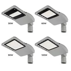 30W LED Street / Roadway Light - 4,100 Lumens - Optional Photocell Sensor - 100W MH Equivalent - 3000K / 4000K - Knuckle Slipfitter Mount -Lighting Decoration Store rwla family photo