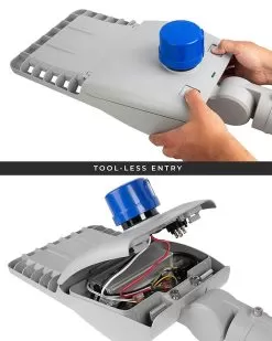 90W LED Street / Roadway Light - 12,500 Lumens - Optional Photocell Sensor - 250W MH Equivalent - 3000K / 4000K - Knuckle Slipfitter Mount 16 90W LED Street / Roadway Light - 12,500 Lumens - Optional Photocell Sensor - 250W MH Equivalent - 3000K / 4000K - Knuckle Slipfitter Mount -Lighting Decoration Store rwla xk90at2 grsf x tool less entry