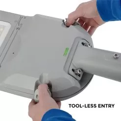 100W LED Roadway Light - 14,500 Lumens - Optional Dusk-To-Dawn Photocell - 250W MH Equivalent - Slipfitter Mount - 5000K -Lighting Decoration Store rwlr 50k100t2 1160 tool less entry 1